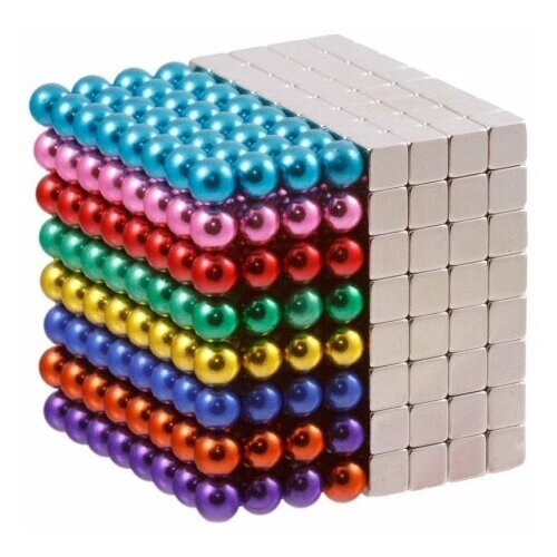 Антистресс игрушка/Неокуб Neocube куб из магнитных шариков и кубиков 5 мм, 512 элементов от компании М.Видео - фото 1