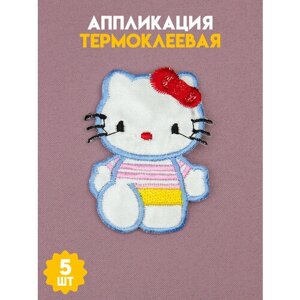 Аппликация клеевая"Котенок хелло Китти", упаковка 5 шт.