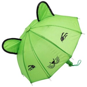 AR1442 Зонтик из болони с ушками 22см (зеленый)