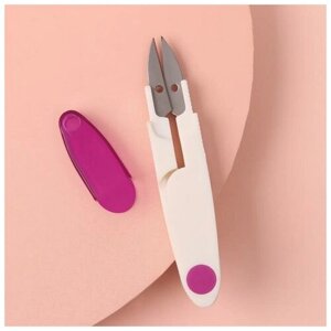 Арт Узор Ножницы для обрезки ниток, с защитным колпачком, 12 см, цвет микс