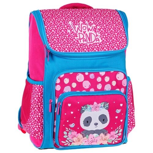 ArtSpace ранец Happy School "Panda" (Uni_17682), розовый/бирюзовый от компании М.Видео - фото 1