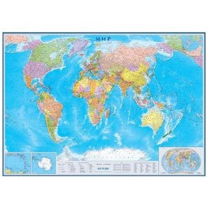Атлас Принт Карта Мира политическая (4607051072114), 202  143 см