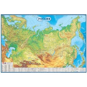 Атлас Принт Карта России с полезными ископаемыми (КН61), 157  107 см