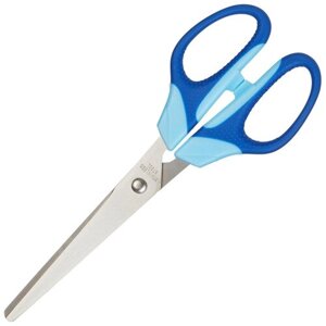 Attache Ножницы Attache Ergo&Soft 180 мм с резиновыми ручками, цвет синий