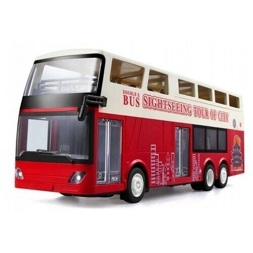Автобус Double Eagle E640-003, 1:18, 34.5 см, красный/белый от компании М.Видео - фото 1