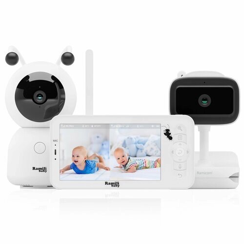 Автономная видеоняня Ramili Baby с двумя камерами RV100VRC400C от компании М.Видео - фото 1