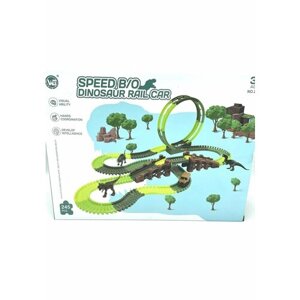 Автотрек игрушечный Парк Динозавров 245 деталей
