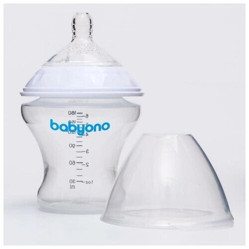 BabyOno Бутылочка для кормления антиколиковая, 180 мл, от 0 мес. от компании М.Видео - фото 1