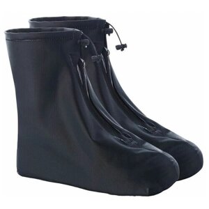 Бахилы многоразовые для обуви, цвет черный, размер 30-31 (XXS) защита от воды, дождевик для обуви, чехлы на замке