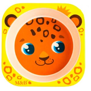 Бамбуковая миска для малышей Mum&Baby "Леопард" детская посуда