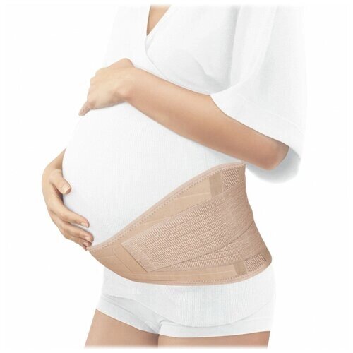 Бандаж для беременных Экотен дородовой с 2-мя ребрами жесткости, высота 15см, бежевый, ДР-01 (XXL)
