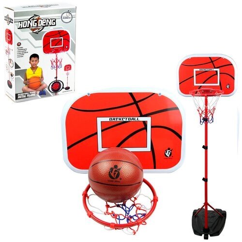 Баскетбольный набор "Штрафной бросок", кольцо со щитом, мяч, насос от компании М.Видео - фото 1