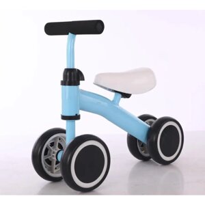 Беговел для малышей, балансировочный велосипед от 1 до 3 лет, голубой