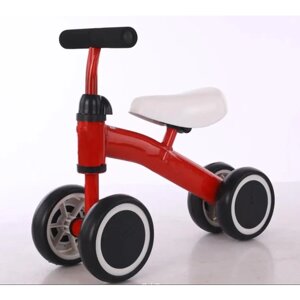 Беговел для малышей, балансировочный велосипед от 1 до 3 лет, красный