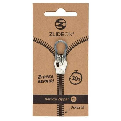 Бегунок для молнии ZlideOn Narrow Zipper XL 8C-1 (Silver) от компании М.Видео - фото 1