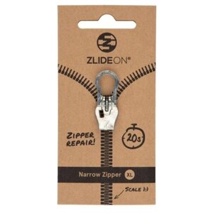 Бегунок для молнии ZlideOn Narrow Zipper XL 8C-1 (Silver)