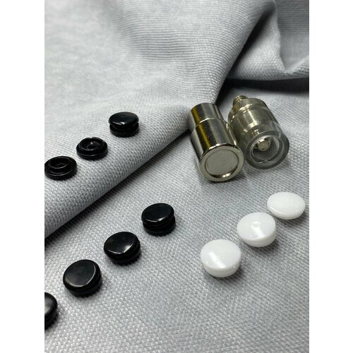 Белая пластиковая кнопка рубашечная 10 мм, 70 штук от компании М.Видео - фото 1