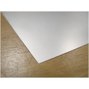 Белая жесть 0,33 мм, лист 15х30 см KS Precision Metals (США), KS16512
