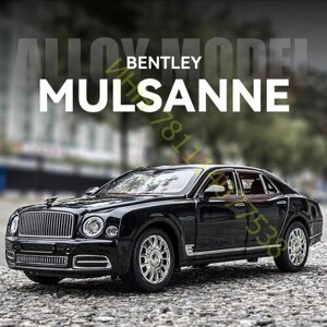 Bentley Mulsanne Бентли машинка (1:24) 21 см звездное небо, открыв. двери, капот, багажник, поворачиваются колеса, свет и звук, черная