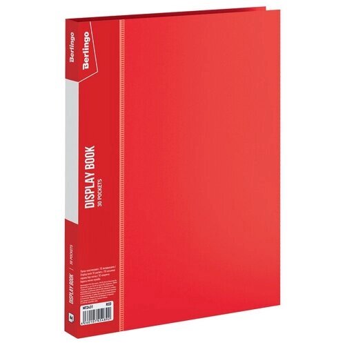 Berlingo Папка с 30 вкладышами Standard,17 мм, 600 мкм, пластик, красный от компании М.Видео - фото 1