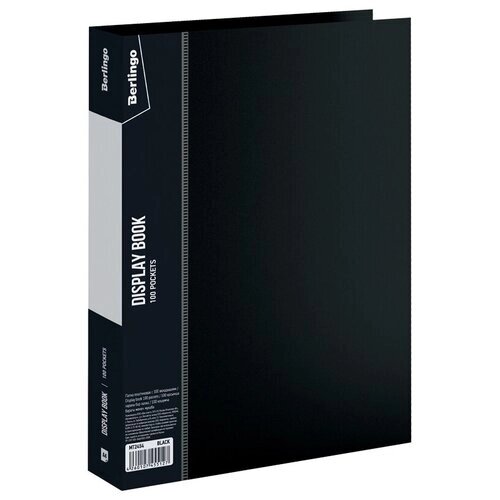 Berlingo Папка со 100 вкладышами Standard A4, пластик, черный от компании М.Видео - фото 1