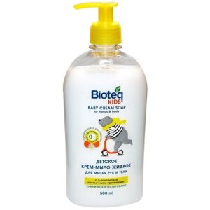Bioteq Детское крем-мыло жидкое для мытья рук и тела с ромашкой и календулой, 500 мл