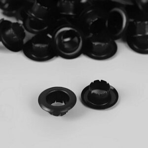 Блочка, d = 6 мм, цвет чёрный никель, 100 шт.