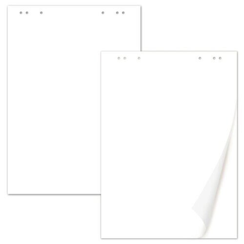 Блок бумаги для флипчарта BRAUBERG 67,5*98 см, 20 белых листов, 5 блоков в упаковке от компании М.Видео - фото 1