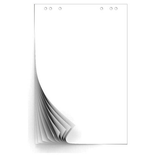 Блок бумаги для флипчартов белый 67,5х98 10 лист. 80гр. от компании М.Видео - фото 1
