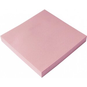 Блок бумаги для записи липкий (с клеевым краем) 76* 76 100 листов Пастель розовый (п/упаковка) 1204467 (40685) (12 шт.)