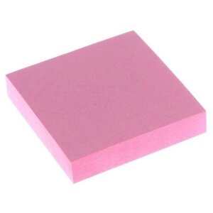 Блок с липким краем 51 мм 51 мм, 100 листов, пастель, розовый. В упаковке шт: 1