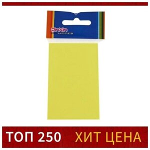 Блок с липким краем 51 мм x 76 мм, 100 листов, пастель, желтый. В упаковке шт: 24