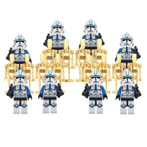 Боевой набор дроиды КНС против клонов 501-го легиона Звёздные Войны / Совместимый с лего конструктор