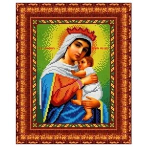 Богородица Отчаянных единая надежда Рисунок на ткани 18,5х24,5 Каролинка ткби 4078