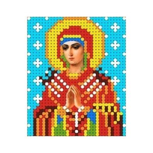 Богородица Семистрельная Рисунок на ткани 7х8,5 Каролинка ткби 6018