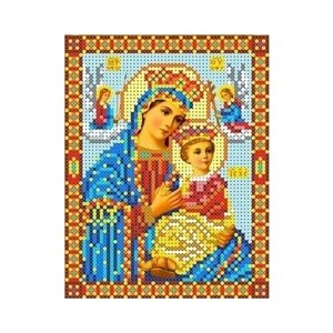 Богородица Страстная Рисунок на ткани 13х16 Каролинка ткби 5054