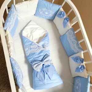Бортики в кроватку для новорожденных Прованс
