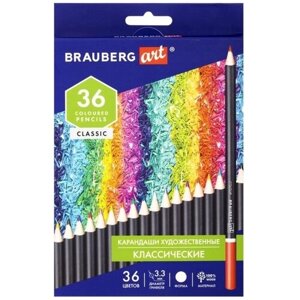 BRAUBERG Цветные карандаши Art Classic 36 цветов, 181538 разноцветный