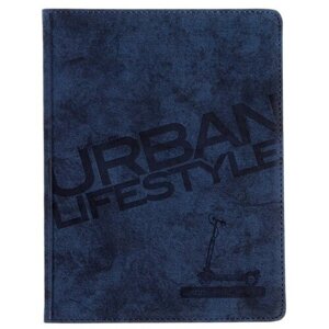 BrunoVisconti Дневник универсальный для 1-11 классов, 48 листов URBAN, обложка из искусственной кожи, блинтовое тиснение, тёмно-синий
