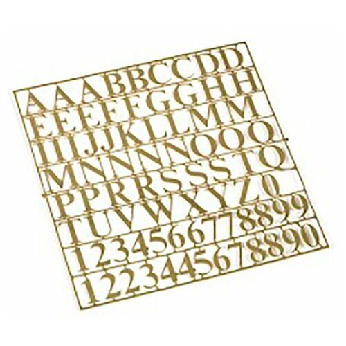 Буквы и цифры, латунь, 6 мм от компании М.Видео - фото 1