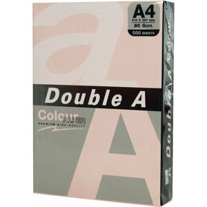 Бумага цветная DOUBLE A, А4, 80 г/м2, 500 л, пастель, розовый фламинго В комплекте: 1шт.