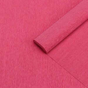 Бумага гофрированная 390 розовая,90 гр,50 см х 1,5 м