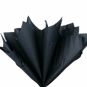 Бумага тишью черная 76*50 см, 100 листов