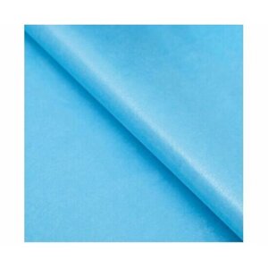 Бумага Тишью жемчужная, 10 листов 50х66 см, голубой