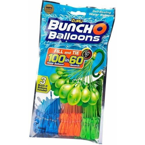 Bunch O Balloons (Банч О Балунс) Стартовый набор: 100 шаров син/оранж/зел от компании М.Видео - фото 1