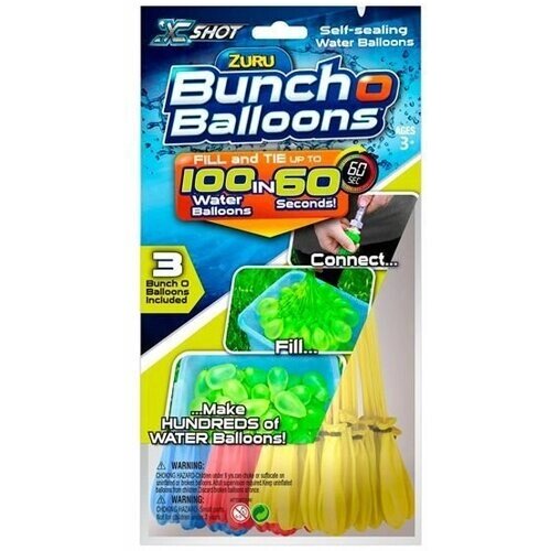 Bunch O Balloons (Банч О Балунс) Стартовый набор: 100 син/крас/желт от компании М.Видео - фото 1