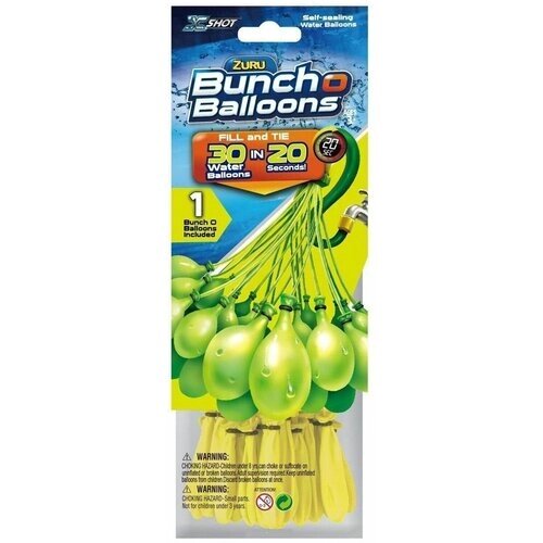 Bunch O Balloons (Банчч О Балунс) Простой набор: 30 шаров желтые от компании М.Видео - фото 1