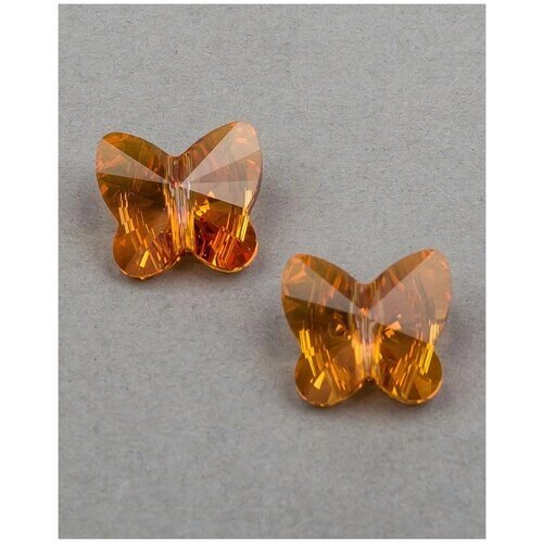 Бусины бабочки Swarovski, цвет Crystal Astral Pink (001-API), размер 12 мм, 2 шт.