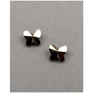 Бусины бабочки Swarovski, цвет Crystal Metallic Light Gold 2x (001-MLG2), размер 8 мм, 2 шт.