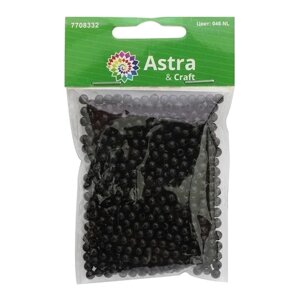 Бусины круглые, пластик, 4 мм, упак. 25 гр., Astra&Craft (046 NL)